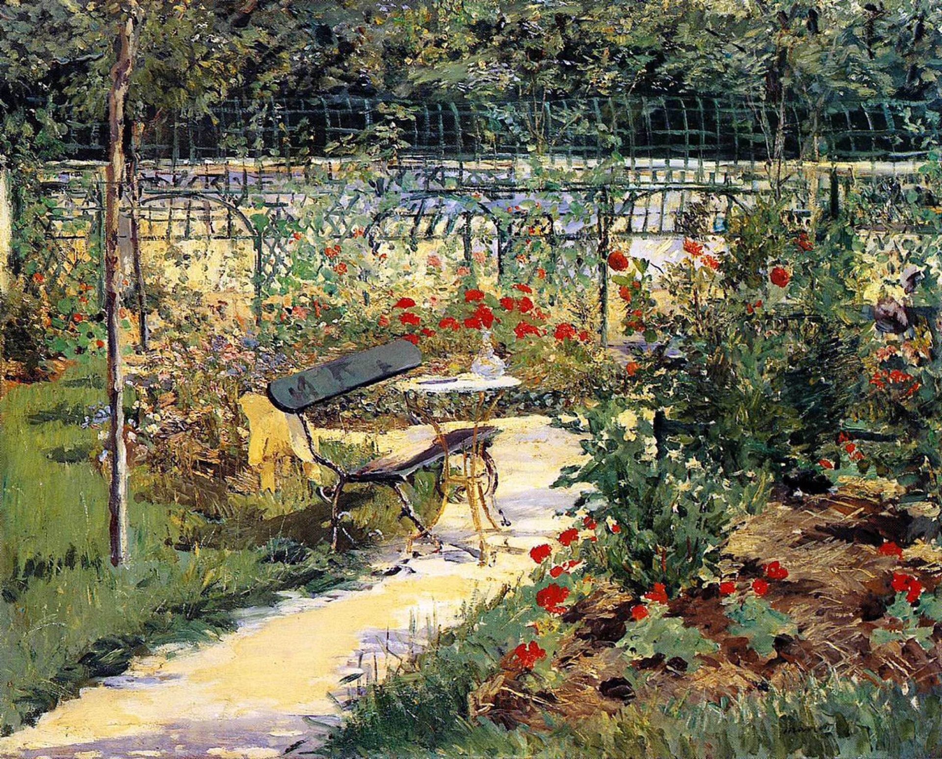 Картины мане. Импрессионизм Эдуард Мане. Эдуард Мане в саду. «Сад в Бельвю» (1880) Мане. Эдуард Мане сад художника.